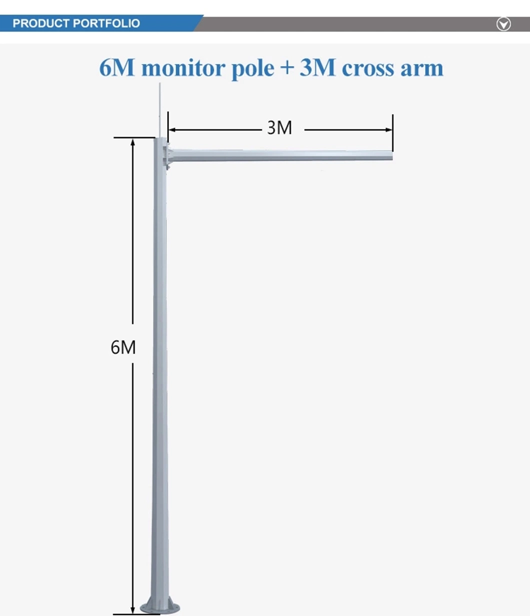 Hot DIP Galvanized Steel Round Camera Pole for Monitoring